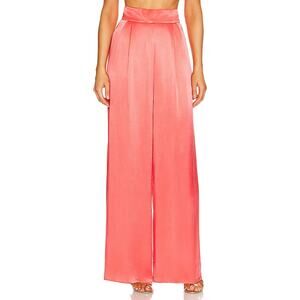 Shona Joy Pleated Red Lydie Tuxedo Pants Size AUS 8 / US 4